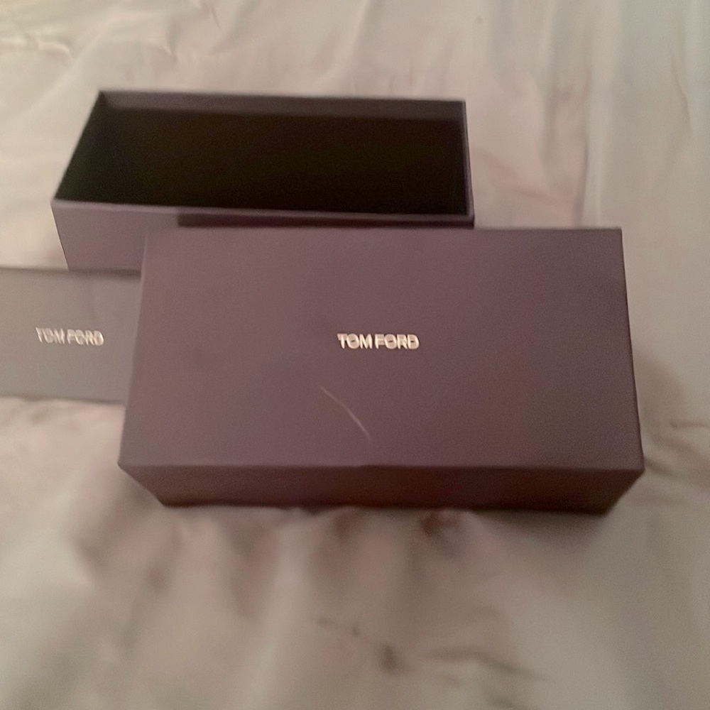 Tom Ford glasses box with certificate